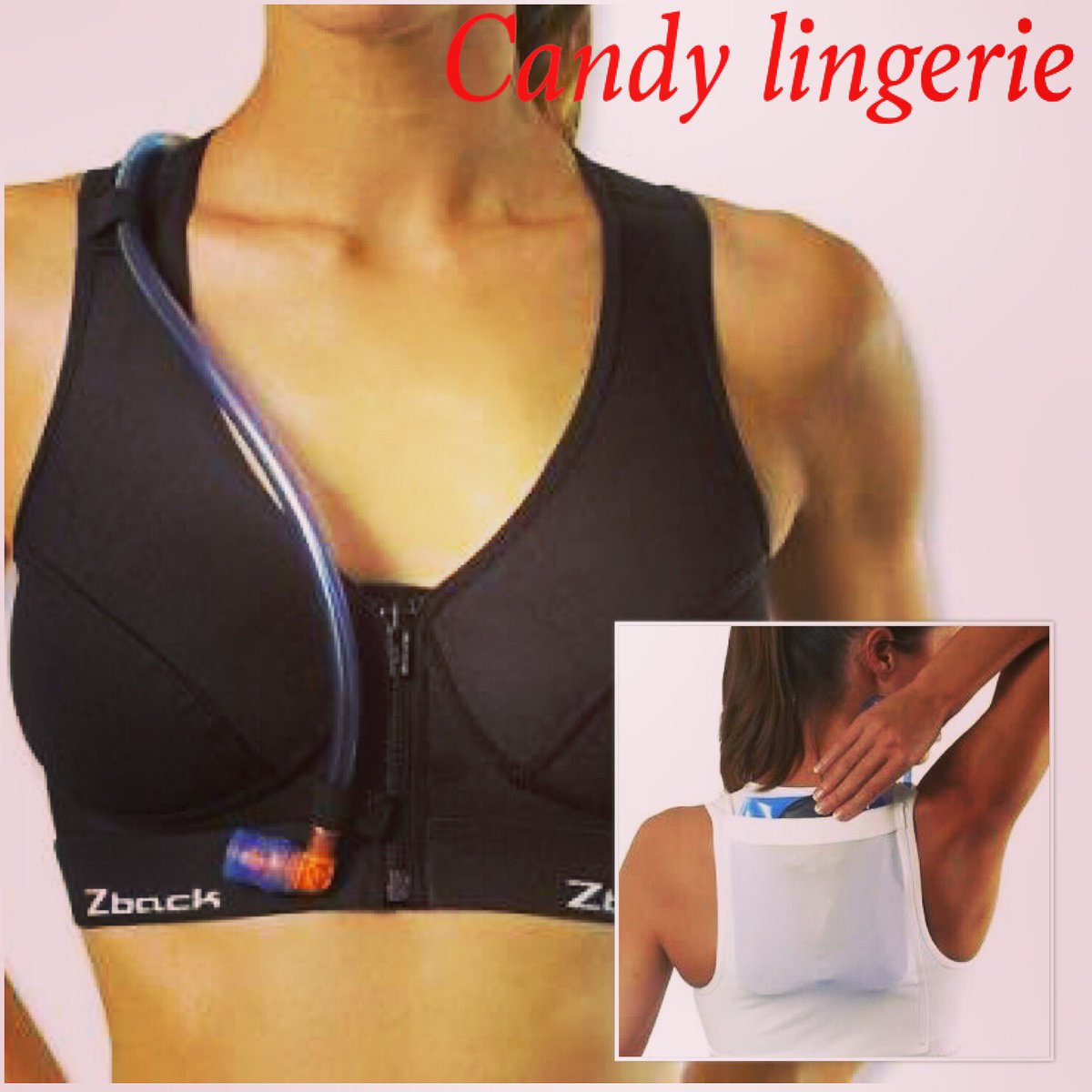 CANDYLingerie's tweet photo. #Zback la brassière de maintien pr le #Sport avec réservoir d'eau intégré. Disponible chez #candylingerie https://t.co/lILnOVCyaQ
