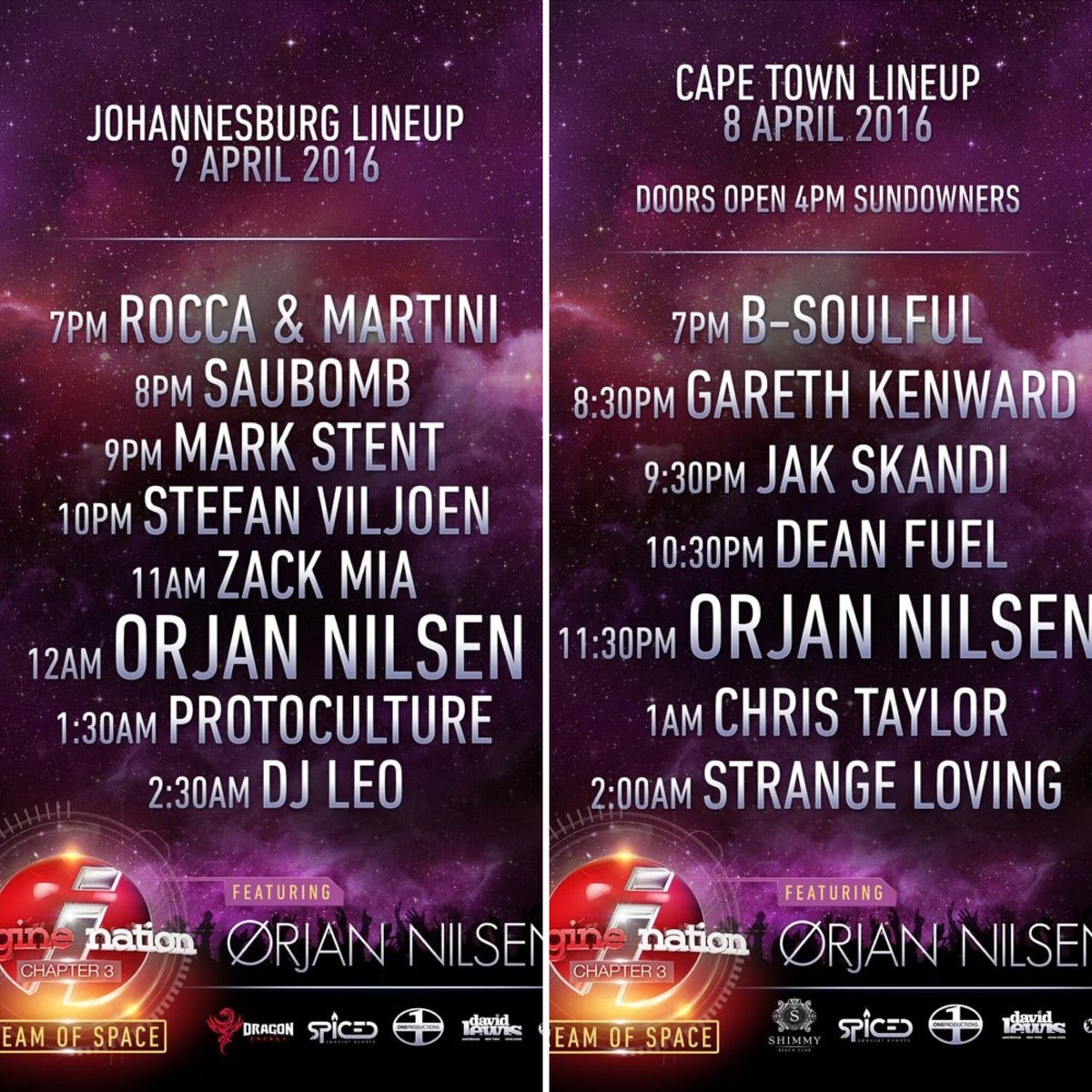 SpicedPro's tweet photo. Tomorrow South Africa witnesses @orjan_nilsen headline #imaginenation2016
Fri @ShimmyBeach
Sat The Rand Airport https://t.co/ID3SrysLl1