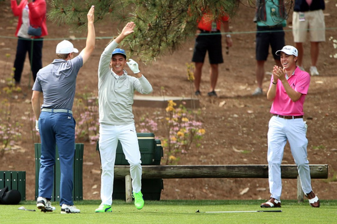 GolfDigest's tweet photo. Oh, you haven't seen Justin Thomas and Rickie Fowler's back-to-back aces yet?!?! Here: https://t.co/q7Gu83j9Bc https://t.co/bNGH0rSqRZ