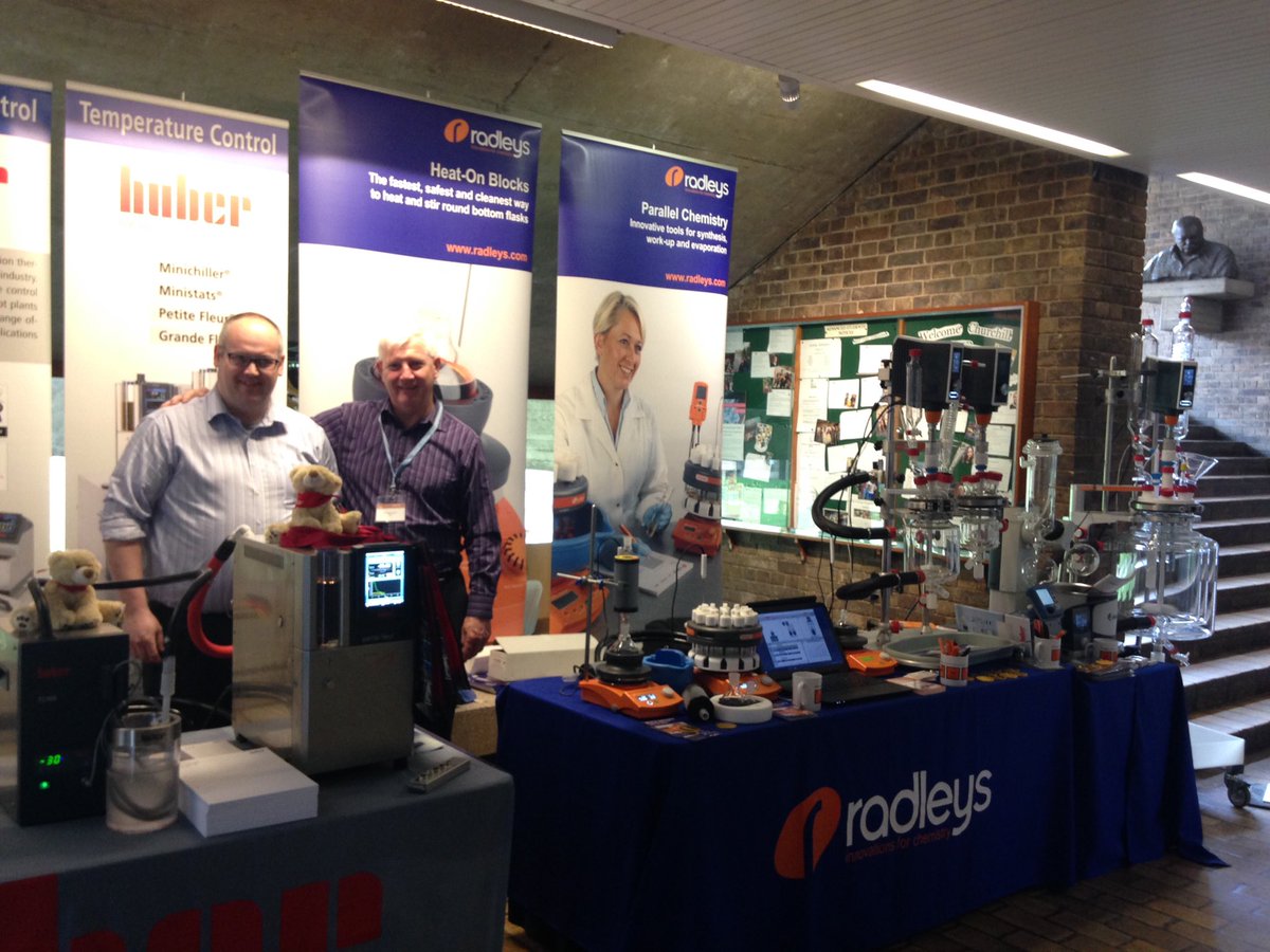 DrKerenChem's tweet image. Come visit @Radleys and @HuberGMBH at Churchill college today @SCIupdate #process #chemistry #jacketedreactors