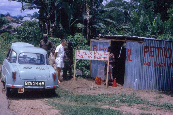 hotelsng's tweet photo. A filling station in 1962. Yes, there was fuel. #ThrowbackThursday https://t.co/b9dNkOn8Xl