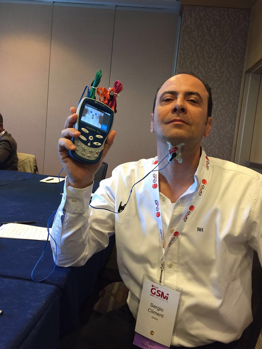 enovisiberica's tweet photo. El equipo #DJOGlobal #Spain formándose y probando el nuevo #VitalStim Plus para #Tratamiento #Disfagia #Orofaringea https://t.co/GumEda6lcq