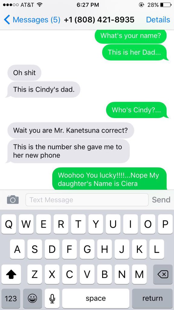 cierasn's tweet photo. This is what you get for reading my shit Dad 😈 https://t.co/fOx82JUpKk