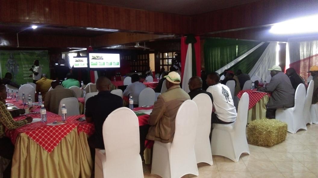 Narok Farmers learn on the one of a kind atrributes of #Lancelot : Fast action, cost effective and farmer friendly.