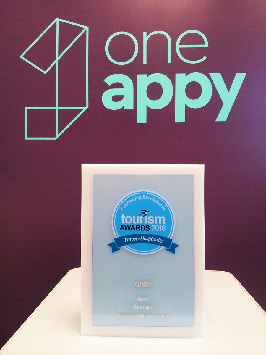 OneAppyApp's tweet photo. #OneAppy has received the Silver Award in the "Best new solution for tourism" category at #tourismawardsgr! https://t.co/oqS3NrY5IN