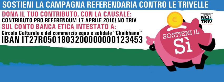 Referendum: grazie di cuore per chi vorrà dare un piccolo contributo!