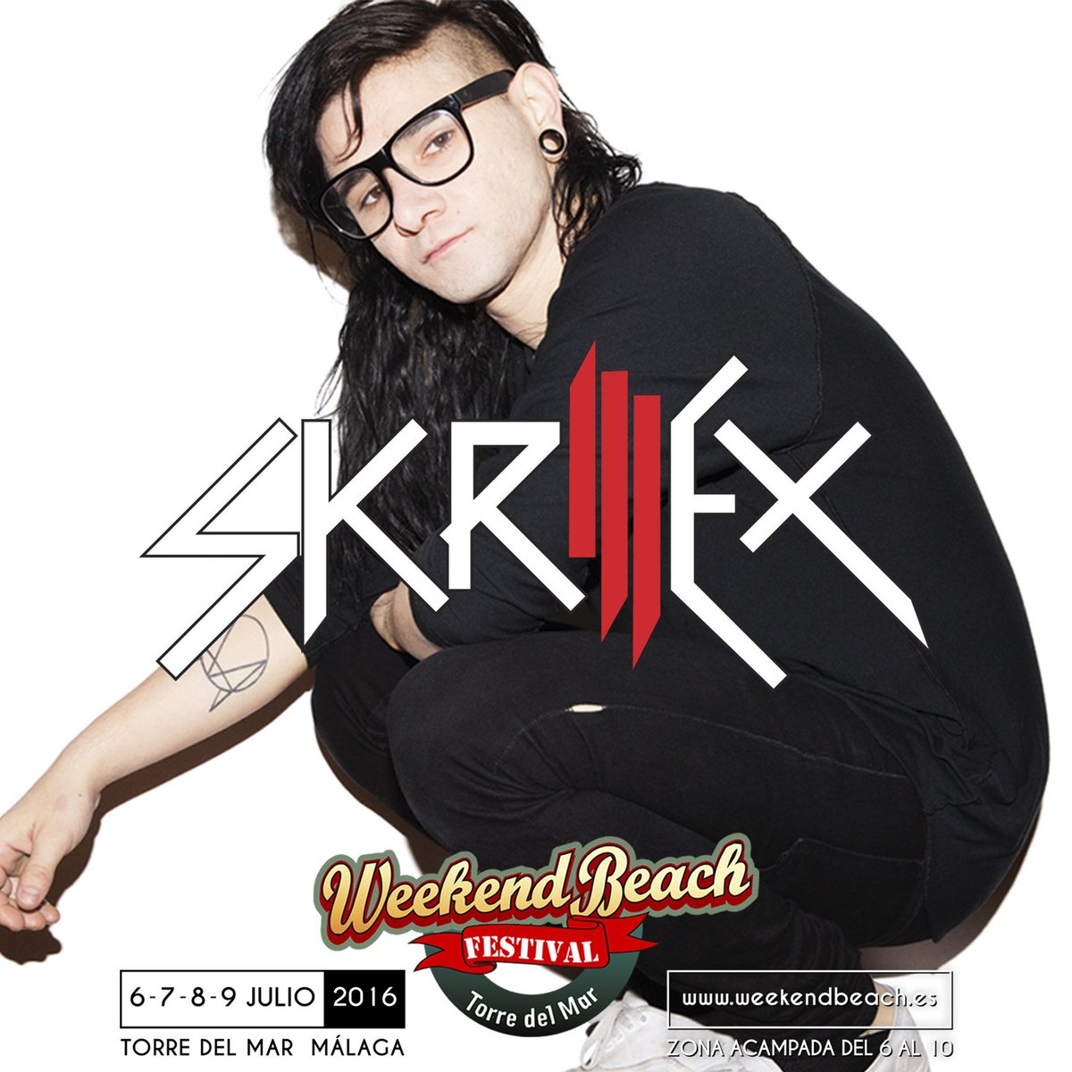 .<a href="/Skrillex/">Skrillex</a> en #Weekendbeach: ÚNICA actuación en ESPAÑA 💣💣
#TorredelMar #Málaga 
bit.ly/WeekendBeach20…