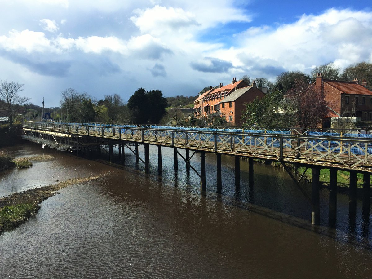 We've started scaffolding <a href="/networkrail/">Network Rail</a> Ruswarp Viaduct near Whitby so we can give it a new lick of paint!