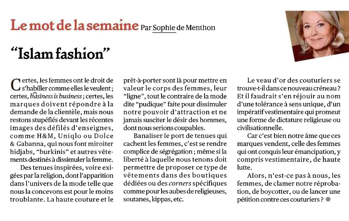 Islam-fashion : comment peut-on penser que c’est une « mode » comme les autres ?