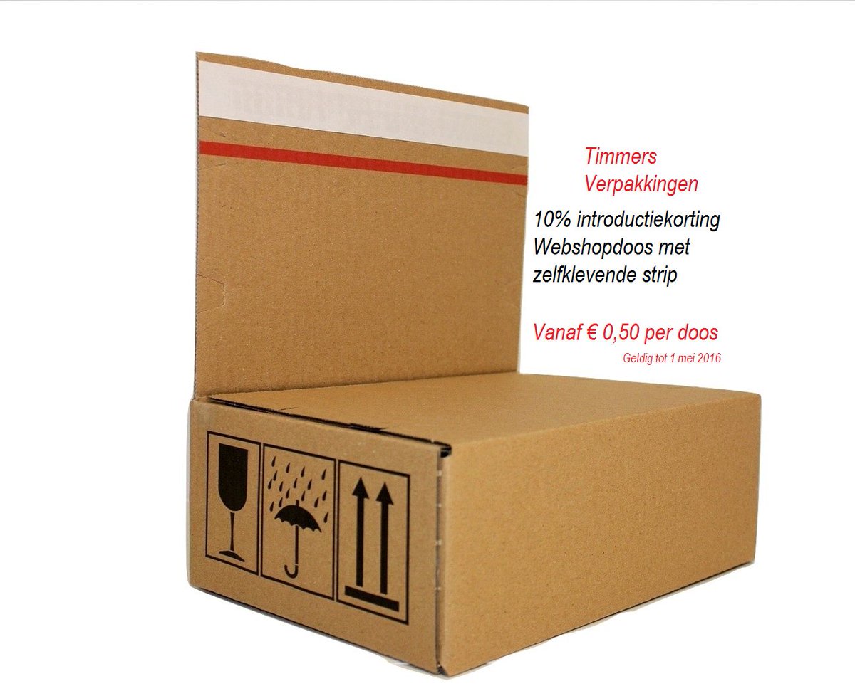 timmersV's tweet photo. 10% introductiekorting op webshopdozen met zelfklevende strip. Vanaf € 0,50 ex #webshopdoos #verzenddoos #pakketdoos https://t.co/Z4P0AeqwbG