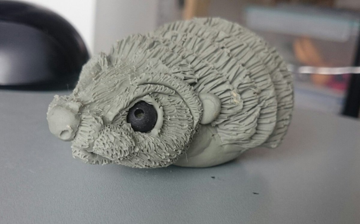 CraigJPattrick's tweet photo. OLD concept work from the '3D setchbook'- 'Edgey' the nervous Hedgehog- Needs to be a little more prickly &amp; nervous! https://t.co/iKX3pBih6m