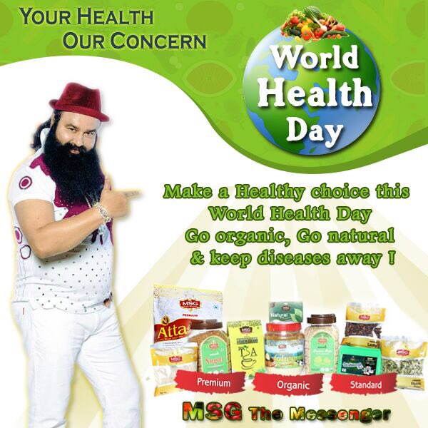 Let's celebrate the WorldHealthDay by embracing yoga & healthy food. #MSGsays all 2 live healthy & disease free life