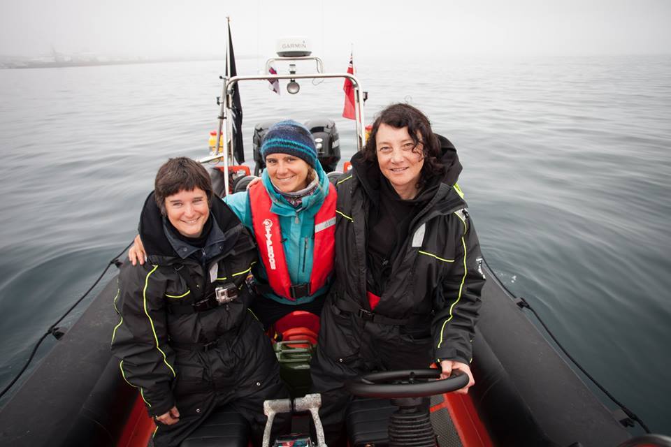SeaShepherdPaul's tweet photo. #TBT #OpGrindStop 9/2014 3 Women of the crew of the spitfire arrested for trying to stop the grind @SeaShepherdSSCS https://t.co/kOWImfY5hq