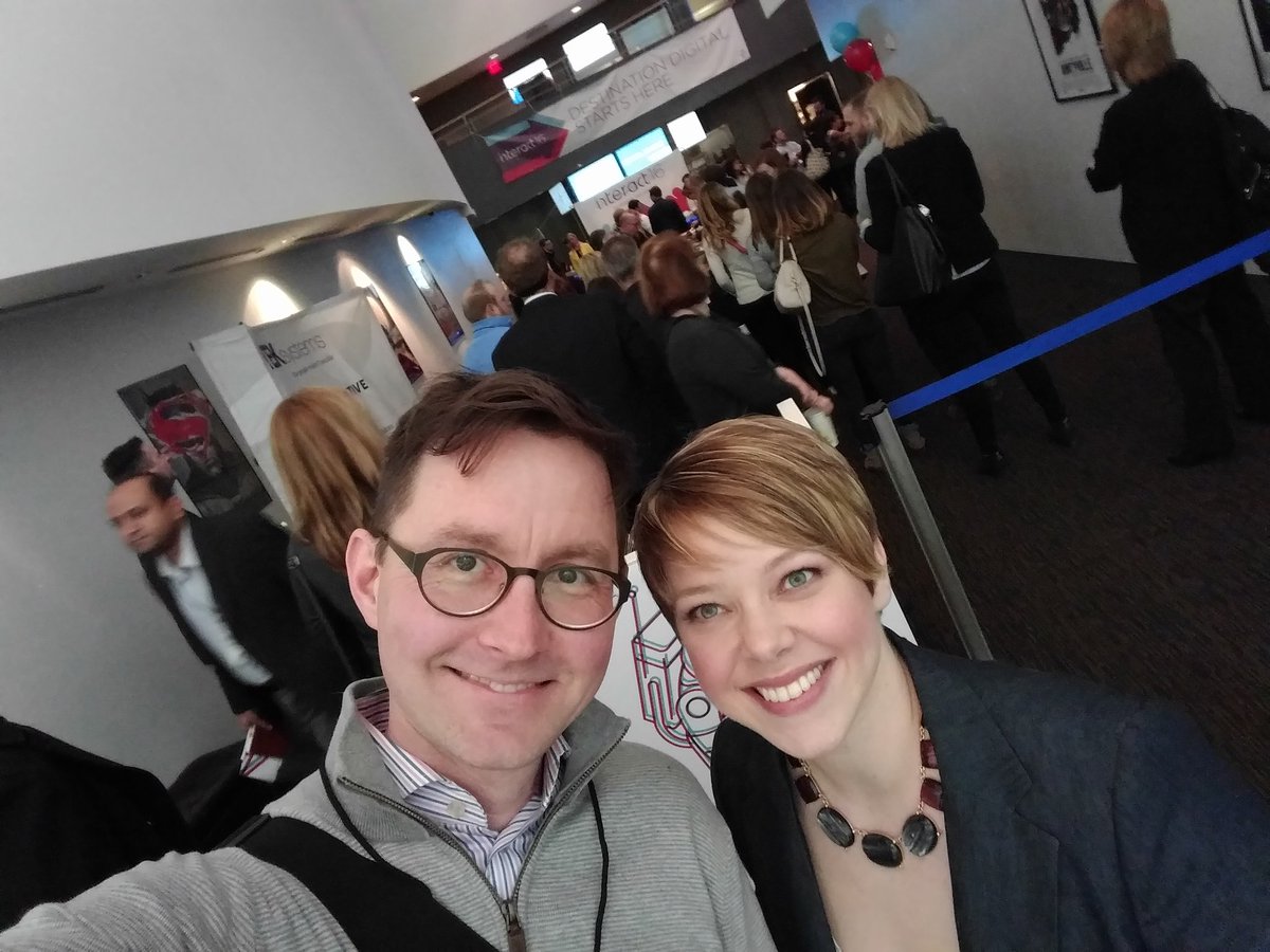 crestodina's tweet photo. Happy at #interactohio! With @MaryG_PR https://t.co/akkLPddt9E