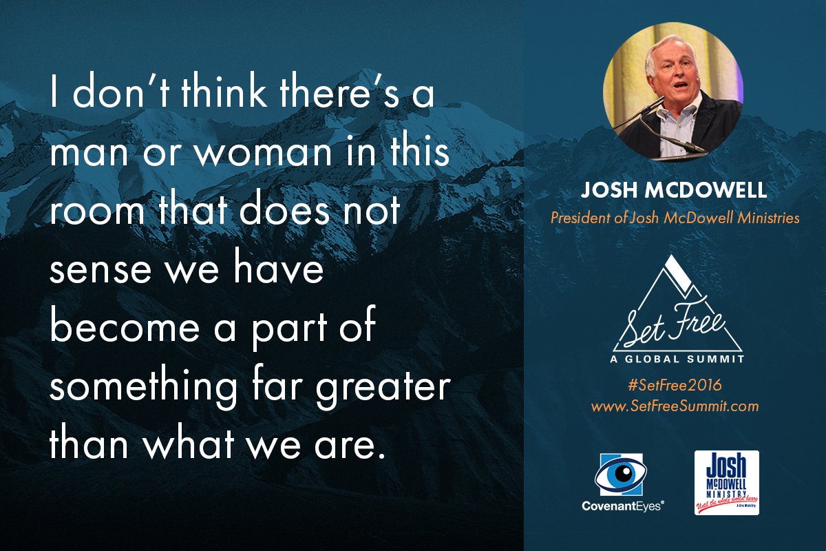 SetFreeSummit's tweet photo. #SetFree2016 @josh_mcdowell https://t.co/WmF3cvmmjz