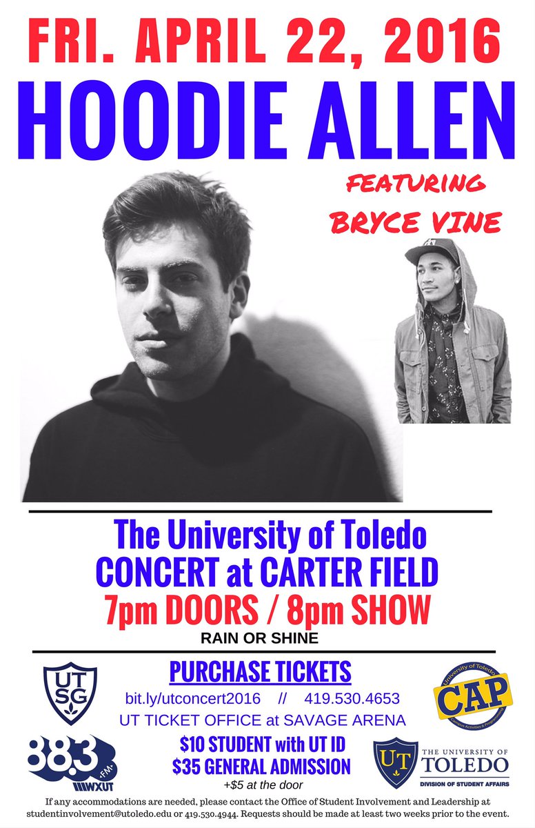 UT_CAP's tweet photo. @Studentsect3Shs students! UT is having a concert &amp; you're invited! Check out the deal below! Spread the word https://t.co/zoFkyQfKiz