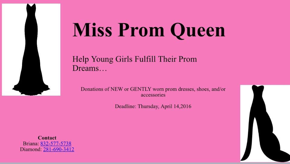 Hey ladies, have dresses that you don't wear... Donate to a girl in need. Spread the word!!