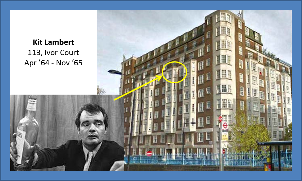 StoriesOfRock's tweet image. A thought today for #KitLambert who died 35 yrs ago. He started co-managing @TheWho with #ChrisStamp from this flat