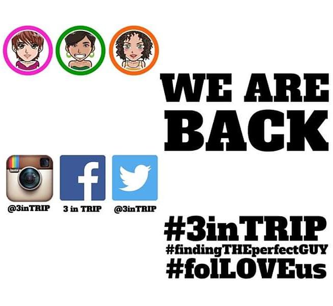 3inTRIP's tweet photo. #findingTHEperfectGUY #3inTRIP #folLOVEus #WEareBACK @BARUssOffa @obiasari @MP_TurKi #staytuned https://t.co/f63Zn1CV0O