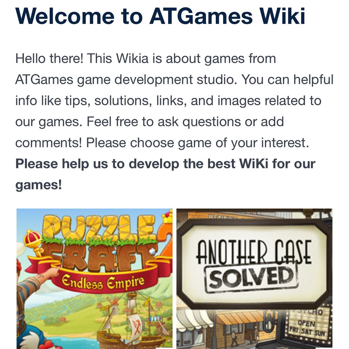ATGamesPL's tweet photo. Checkot our Wiki and feel free to contribute!
https://t.co/z75Czz0DNx #PuzzleCraft2 #anothercasesolved #wiki #fos https://t.co/g0FyKNYjoX