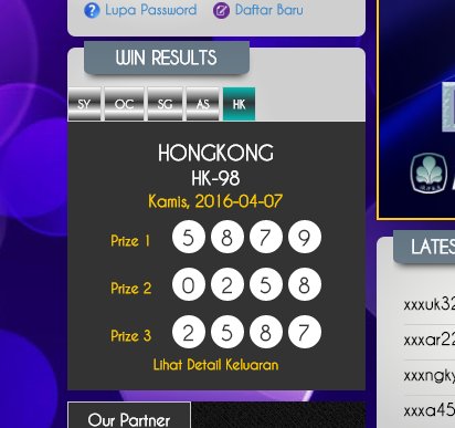 kode_mimpi's tweet photo. #Togel #Kodemimpi #Bandartogel #BandarOnline https://t.co/7JYY6RB2Tc
RESULT HK 7 APRIL. PROMO 10% DEPO PERTAMA https://t.co/5rBBsz160w