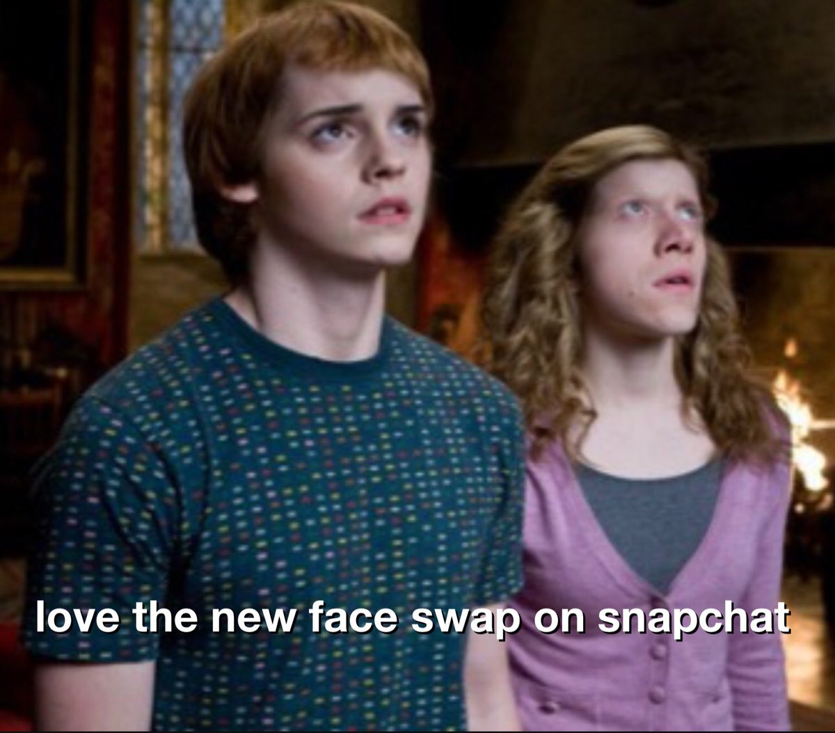 mrhairyhagrid's tweet image. Love the new face swap on snapchat #mrhairyhagrid