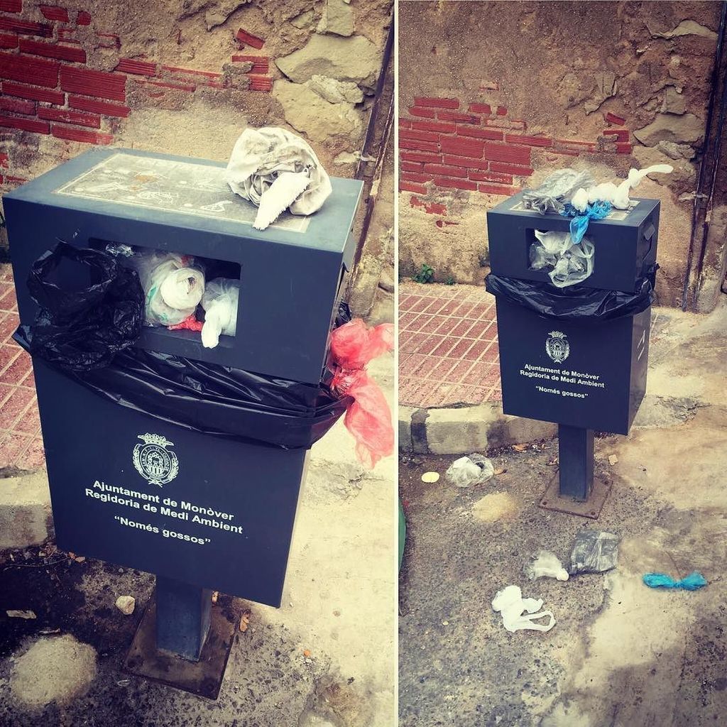 veinsdemonover's tweet photo. #ElObjectiu de Veïns: Papelera en la Calle Casas de Don Pío. Es la papelera de la zona, no da abasto, los vecinos r… https://t.co/uIcQh9iDqC