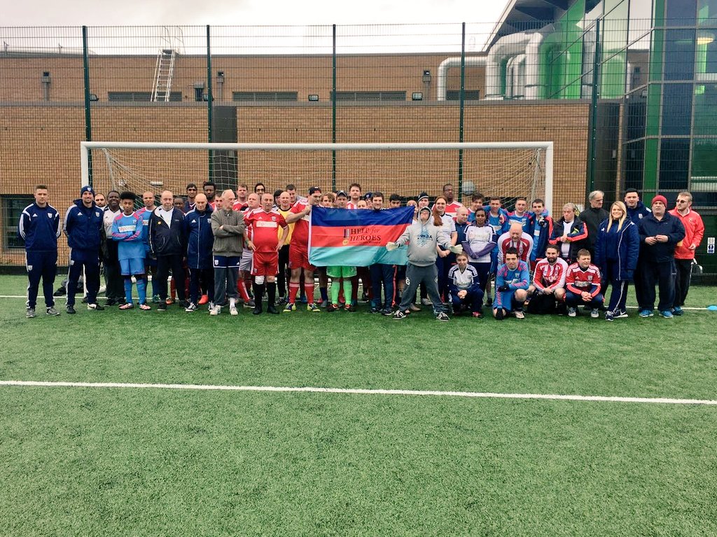 WBAFoundation's tweet photo. Today our Pan disability players are playing friendly matches versus @HelpforHeroes #onealbion #wba ⚽ https://t.co/n62WHDxr6t