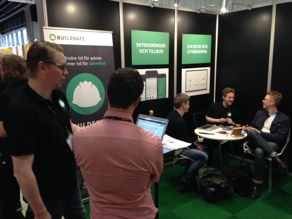 leo_sydow's tweet photo. Vi pratar #arbetsmiljö och #digitalisering! Kom förbi BuildSafe på #nordbygg https://t.co/fPOruHsOKB