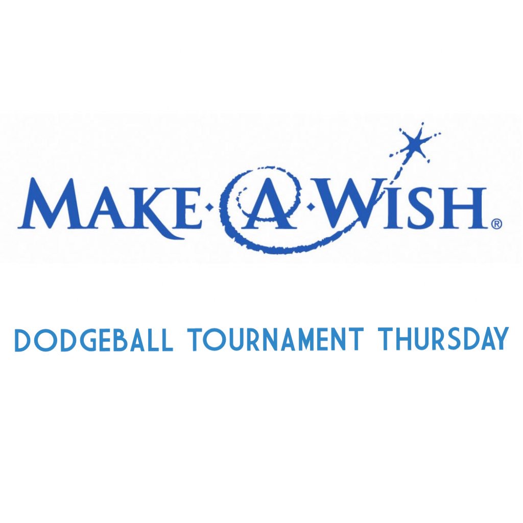 FDU_SAAC's tweet photo. Bring your team to compete for #makeawish in #dodgeballtournamentthursday for #d3week with #fdusaac! https://t.co/kkz5TlU0lm