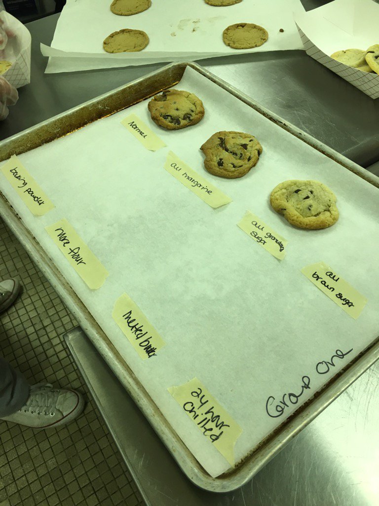 apexculinary's tweet photo. I love that my chefs are learning the importance of reading a recipe, food science,& exact measurements! #cookieunit https://t.co/TPZ7YgaSae