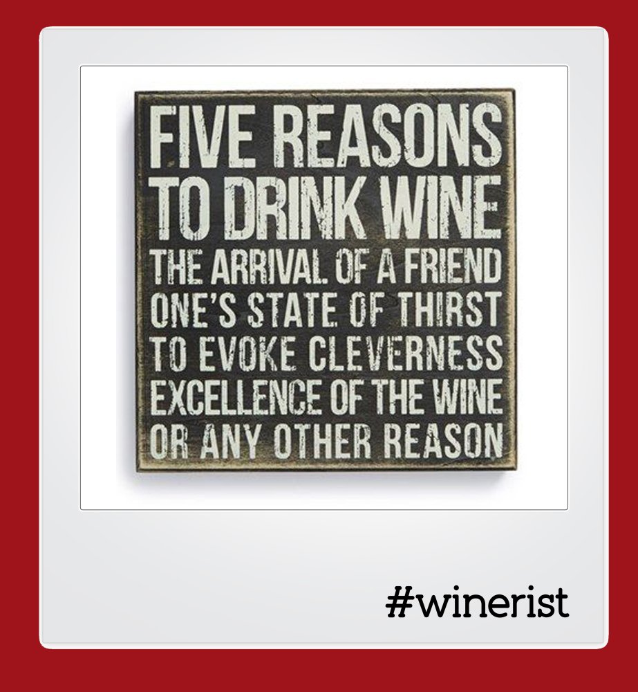 winerist_'s tweet photo. There is always a good reason to drink wine. #drinkwine #winelover #winerist #reasonstodrinkwine https://t.co/6sMEv0N3Va