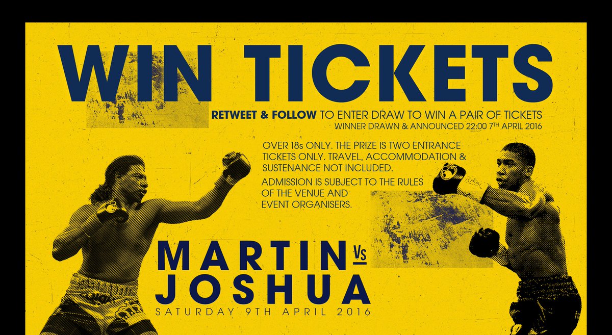 They sold out in 90 seconds but we've got a pair to give away

RETWEET &amp; FOLLOW for a chance to win

#MartinJoshua