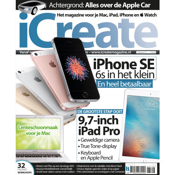 icreate_NL's tweet photo. Alles weten over de iPhone SE en kleine iPad Pro? Lees dan de nieuwe iCreate! https://t.co/zLpxwN4DH2 https://t.co/nj04mtFmw5