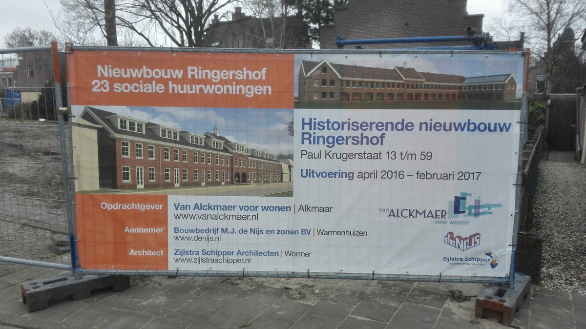 De Ringershof krijgt 23 sociale huurwoningen.