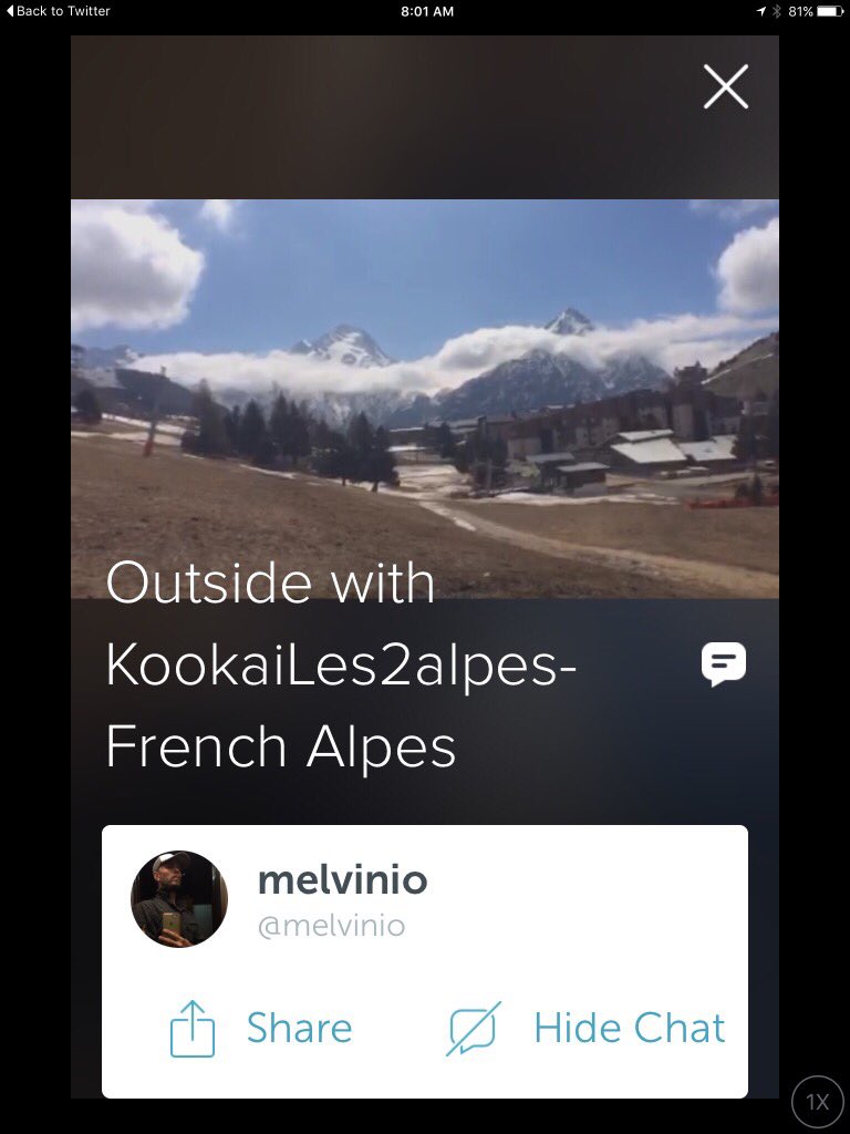SusanToba's tweet photo. .@melvinio on #Periscope: Outside with KookaiLes2alpes-French Alpes https://t.co/2UIgYX3vNW https://t.co/msXDjvh581