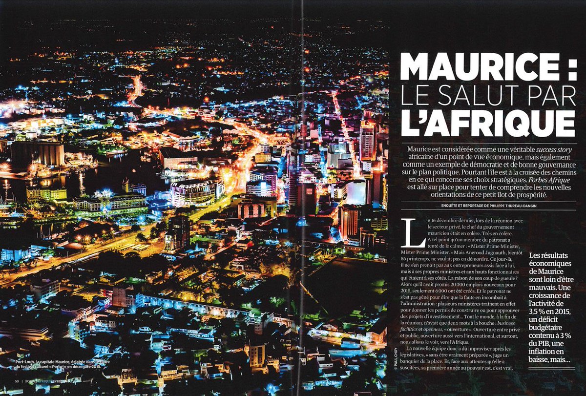 CIEL_Ltd's tweet photo. @CIEL_Ltd une volonté d'ouverture et d'accueillir les #investisseurs étrangers à #Maurice dans @Forbes_Afrique https://t.co/GPTIqqMDHx