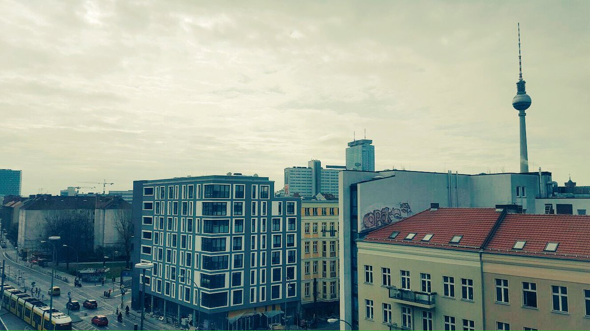 relevantive's tweet photo. Just moved into our new #relevantive HQ. Not the worst view :) #mitte #prenzelberg https://t.co/4tM0UZ2KmF