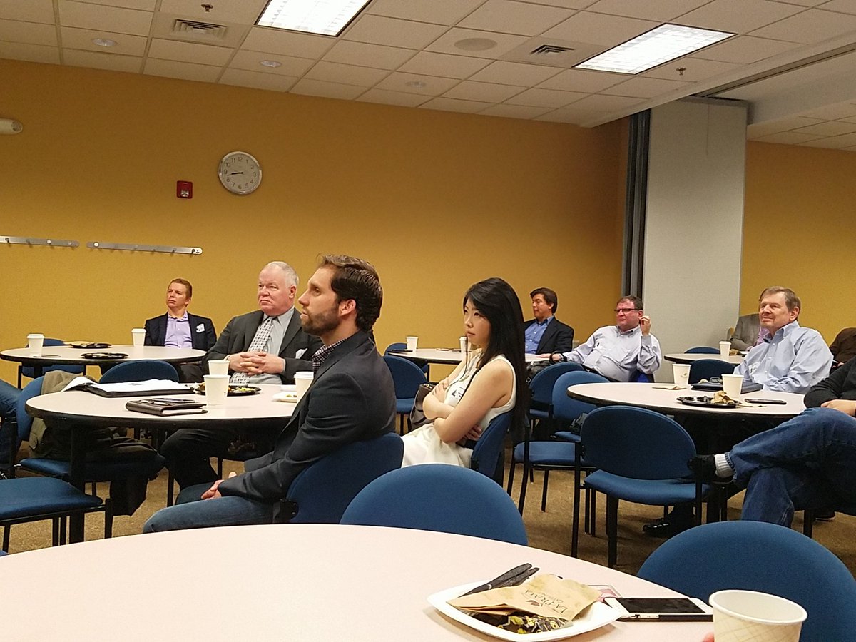 TechBreakfast's tweet photo. Awesome crowd at the #execbreakfast with Micros founder Lou Brown https://t.co/Em0lmrlyye