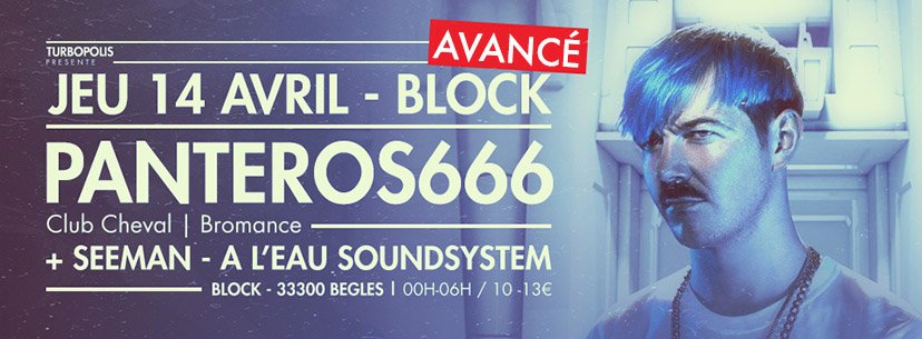 Turbopolis_fr's tweet photo. J - 7 @Panteros666  @Block_Bordeaux 
INFOS / TICKETS : https://t.co/ZcKYPNnDZG https://t.co/sLWnmHXcBR