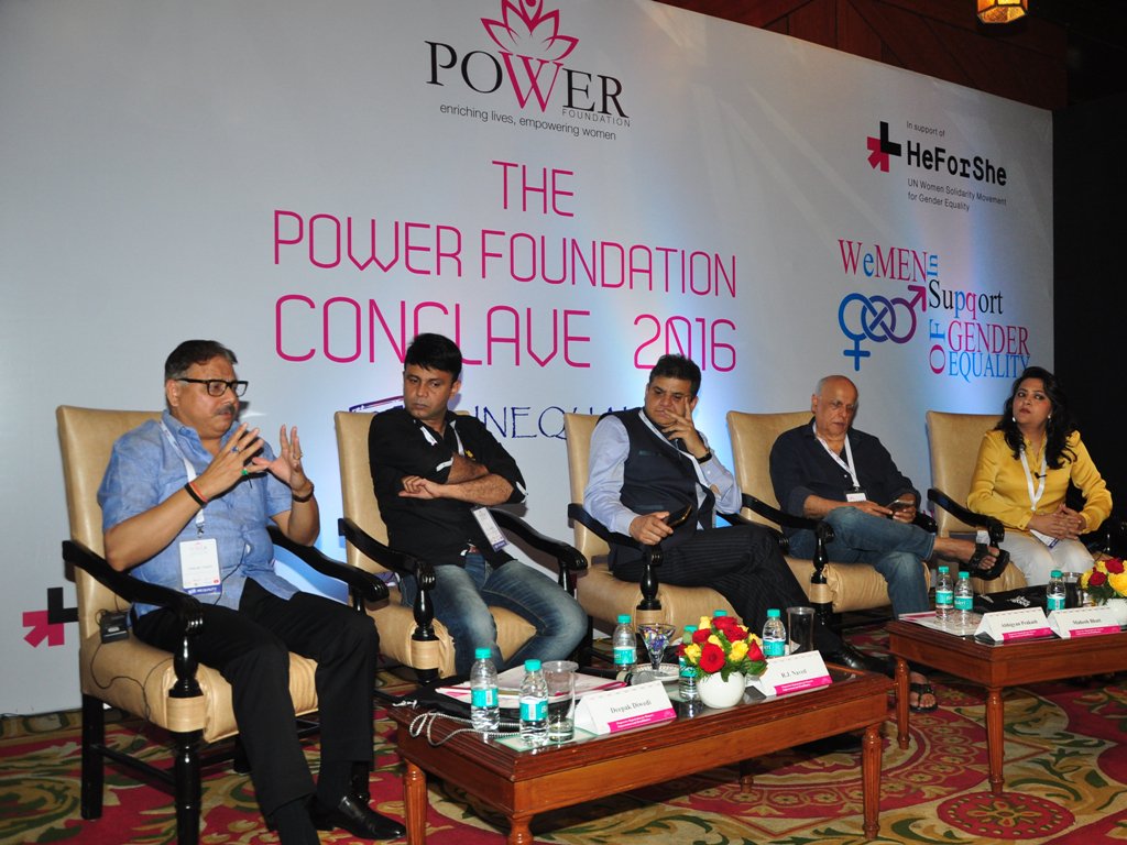 Editor_Dwivedi's tweet photo. Addressed at Power Foundation's Conclave on WeMen in Support of Gender Inequality. #RIPInEquality #GenderEquality https://t.co/EaeE8CXTYM