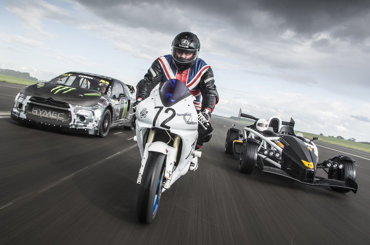 autocar's tweet photo. Want to watch something controversial? Our newest drag race is proving to be exactly that: https://t.co/TPTXw4x21x https://t.co/e3sZKHp6M1