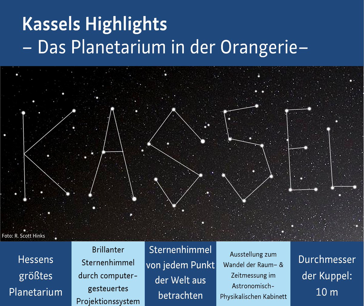 Planetarium in #Kassel feiert am 16.4. Wiedereröffnung - mit neuer Projektionstechnik bit.ly/planetarium1604 (mic) https://t.co/41Z1Wnv6VM