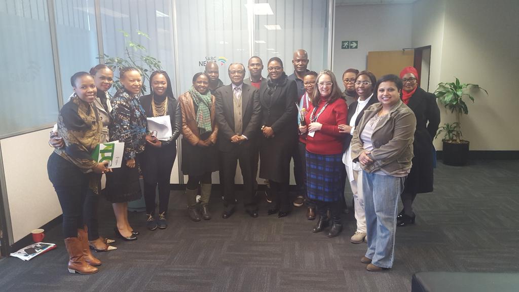 TaxOmbud's tweet photo. Tax Ombud Judge Bernard Ngoepe and his team engaging with Sabc team during meet and greets.@SABCnews https://t.co/62bNQtcHk6