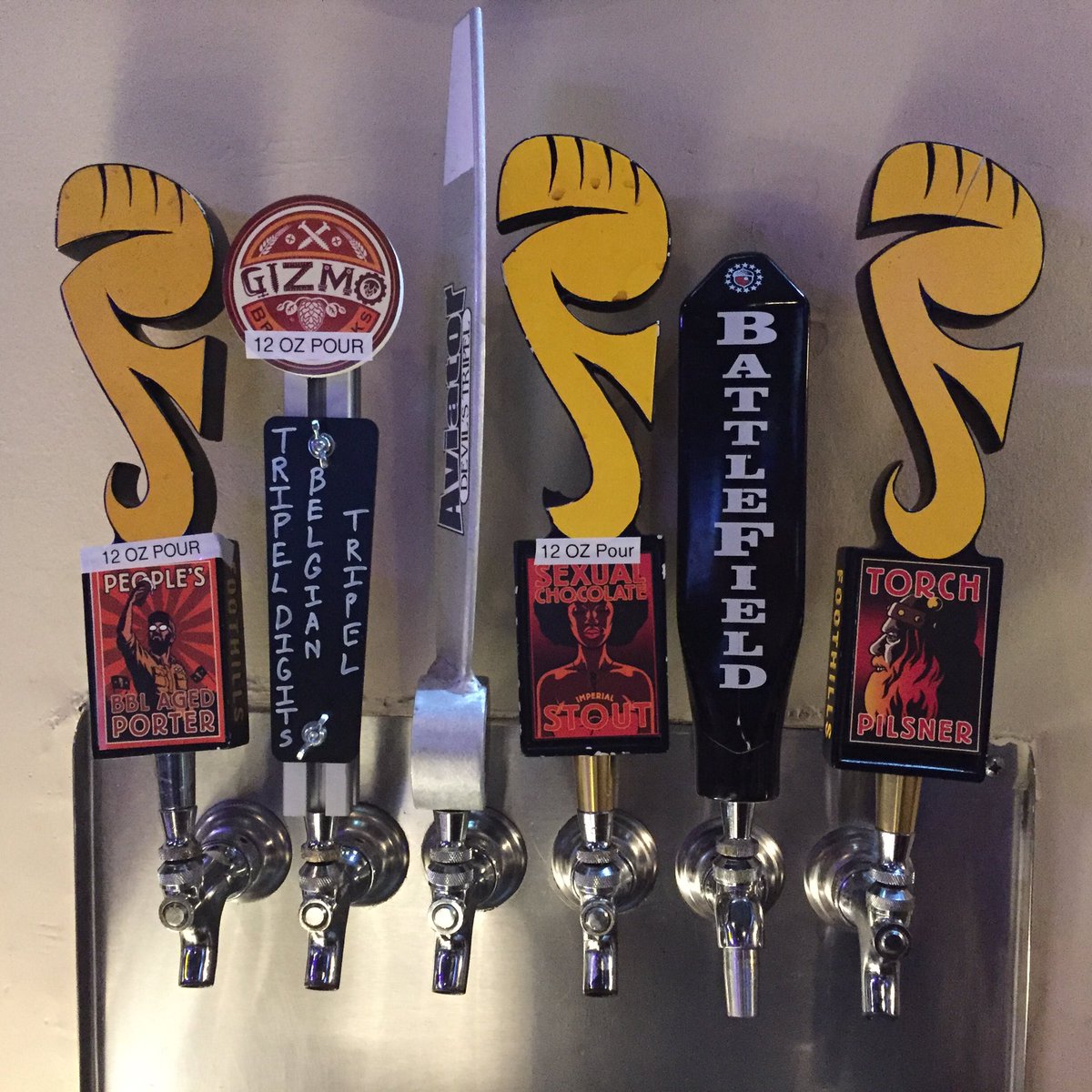 BasilsECU's tweet photo. Just Tapped @FoothillsBeer #SexualChocolate #BBLPeoplesPorter #TorchPils Happy @NCBeerMonth @ncbeer #DrinkLocal https://t.co/Y1Z9GKSWSK