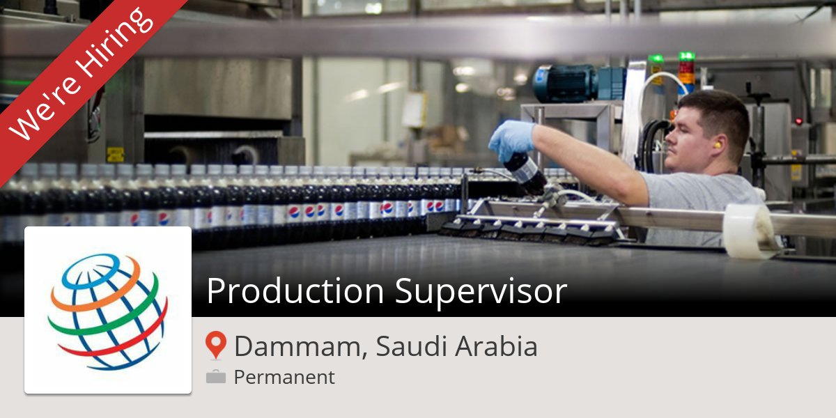 Apply now to work for #PepsiCo as #Production #Supervisor in #DammamSaudiArabia! #job workfor.us/pepsico/1qz3y2