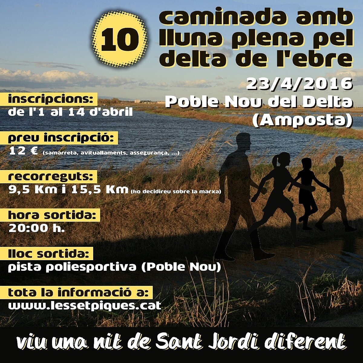 lessetpiques's tweet photo. Inscripcions obertes fins al 14 abril  #10CaminadaLluna #deltadelebre #terresdelebre
Info a https://t.co/sqb6Xc4ujW https://t.co/alEH8TnYOT
