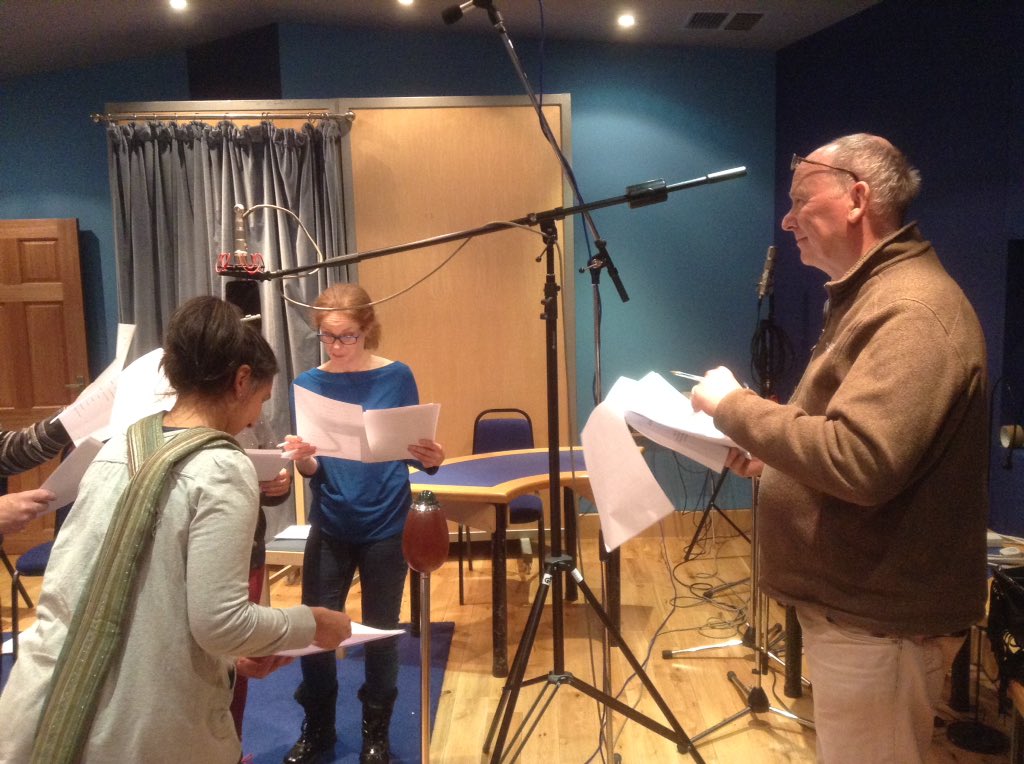 TheRadioGym's tweet photo. Having a fantastic time at the mic, rehearsals with #GordonHouse at the helm #loveaudio #radiodrama https://t.co/t1NiW9uwWt