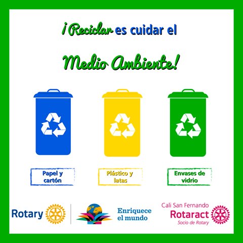En tu casa, escuela, oficina y lugares públicos, recuerda aplicar la regla de las 3 R's: Reducir, Reusar y Reciclar.