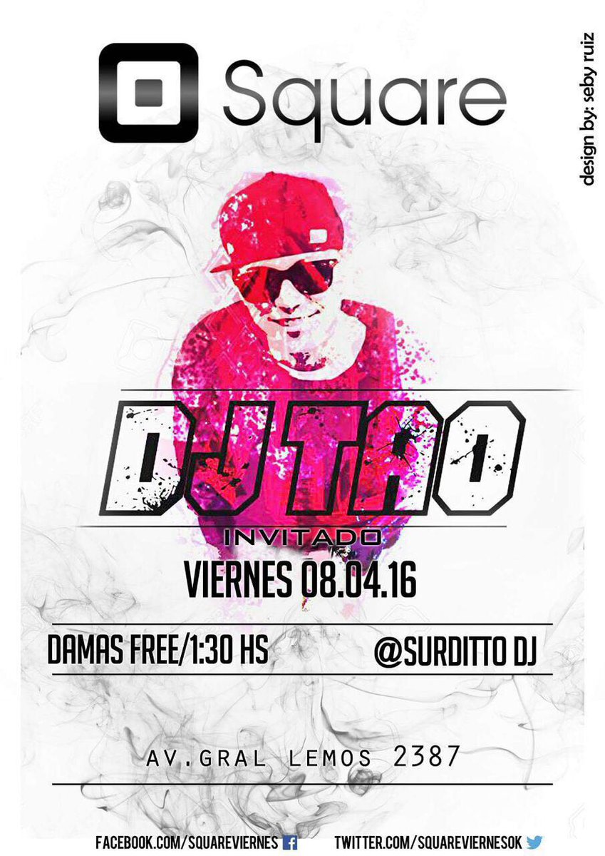 GeroLRicci1's tweet photo. #SQUAREVIERNES 🎉⚠
NOCHON IMPERDIBLE DE LA MANO DE DJ TAO
¡PARA VOS CARETA!😉
🎉MICROS Canal mc sf y VIC
👦 $100 👧 $80 https://t.co/9hfXAIFBQT